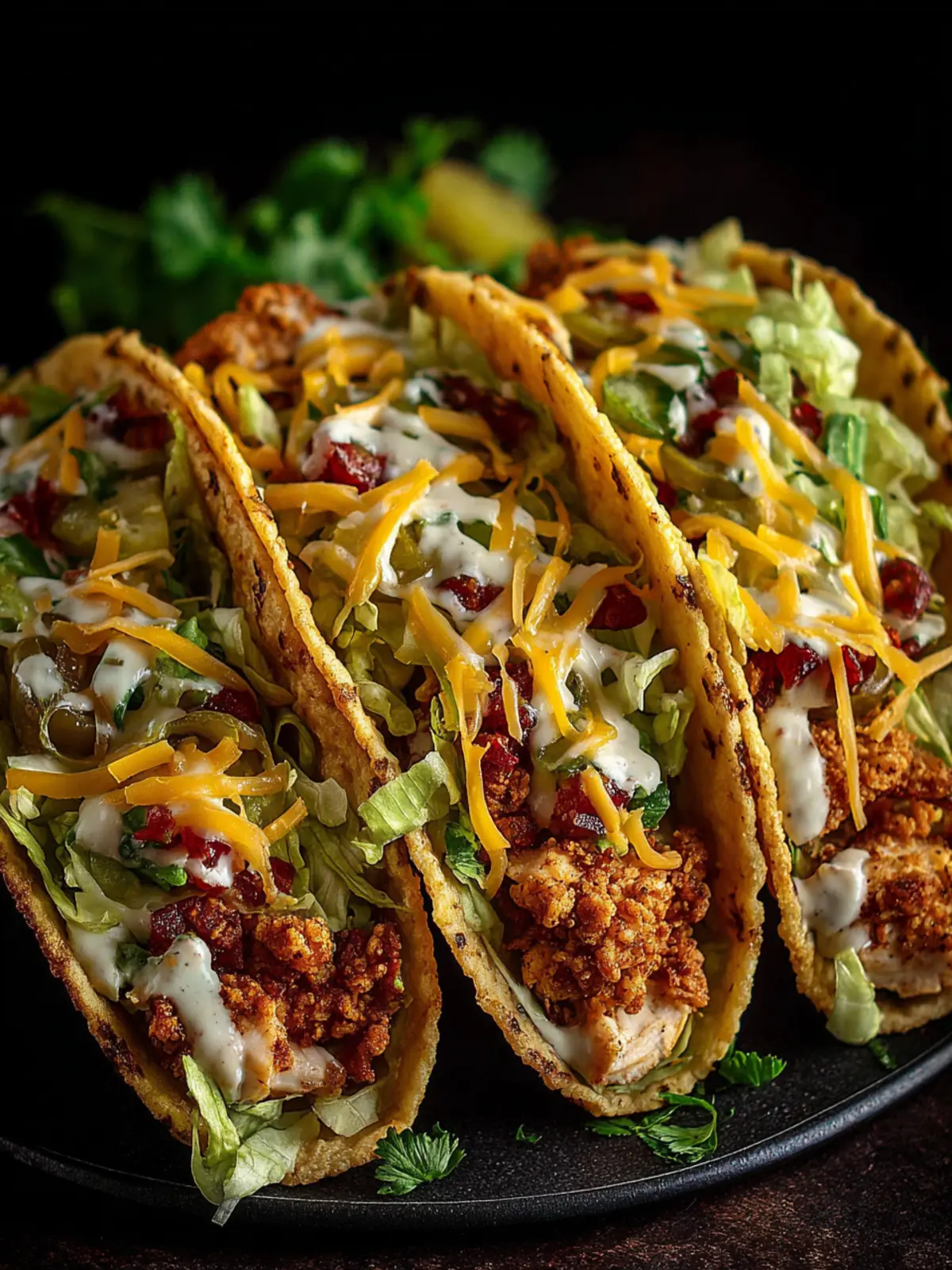 Dill Pickle Ranch Smash Chicken Tacos with Crispy Cheese Second Image mw2kbj