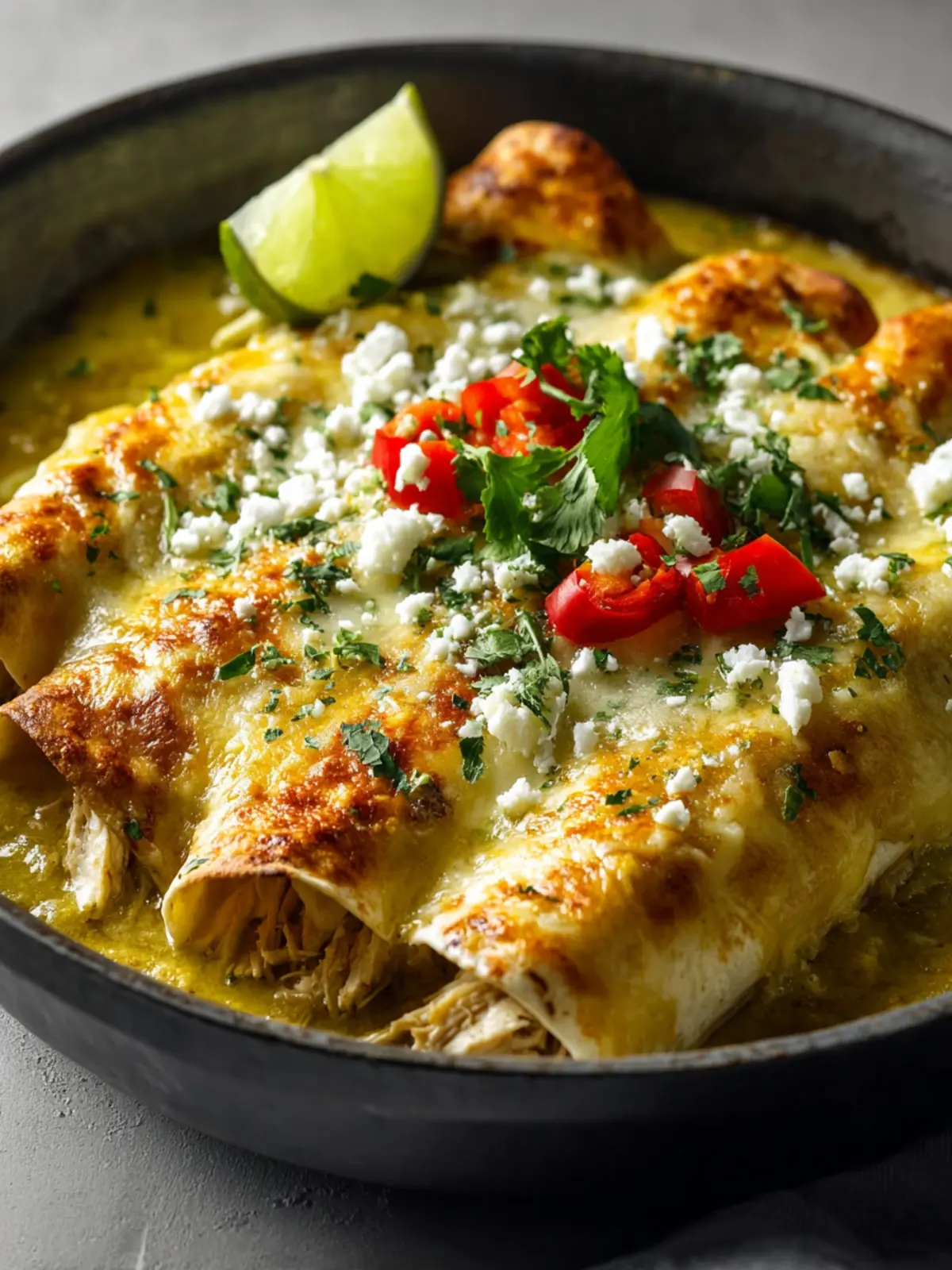 Green Chile Chicken Enchiladas First Image