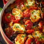 Mediterranean tomato halloumi bake First Image