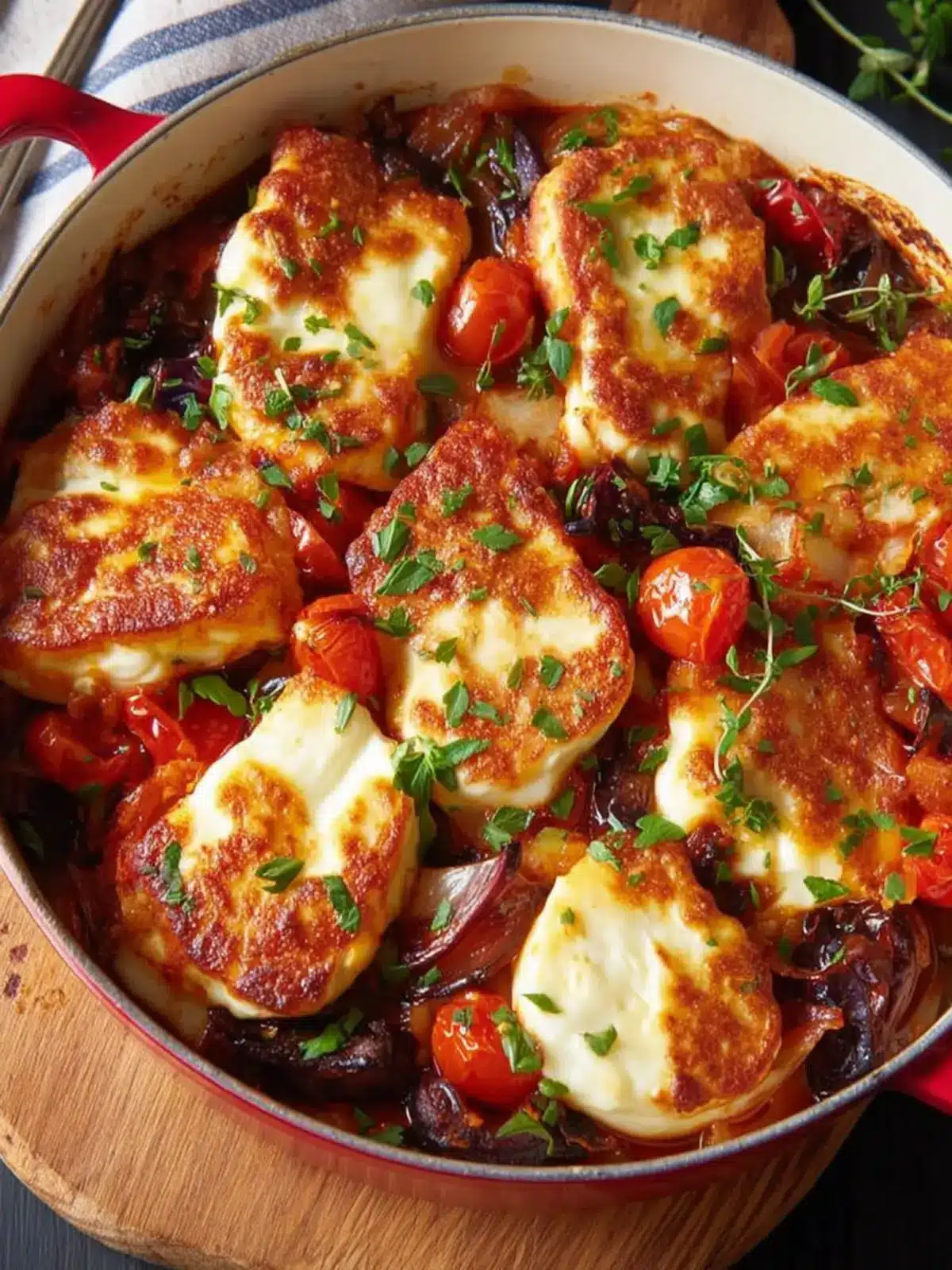 Mediterranean tomato halloumi bake Third Image ijwjny