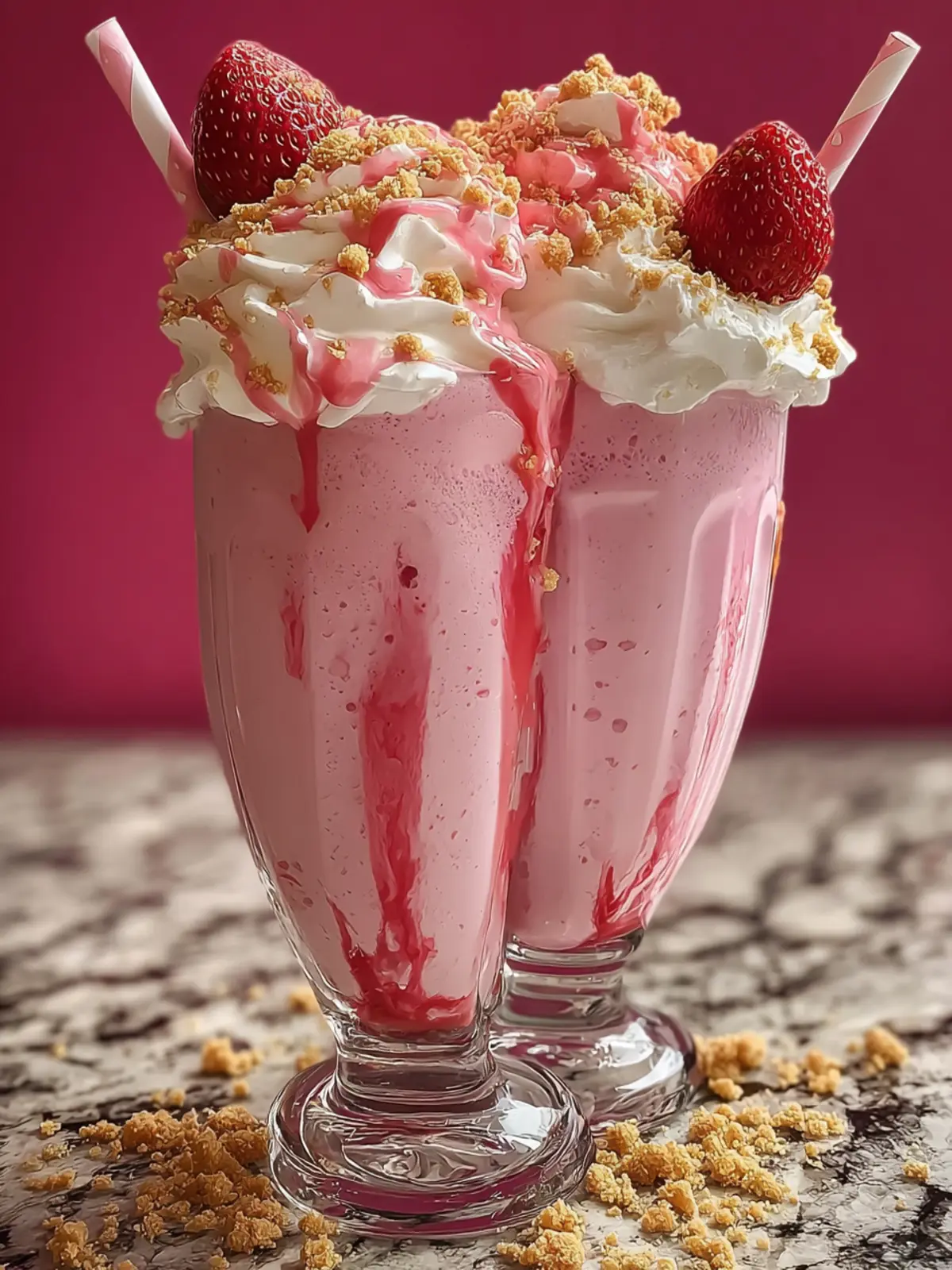 Strawberry Cheesecake Milkshakes First Image