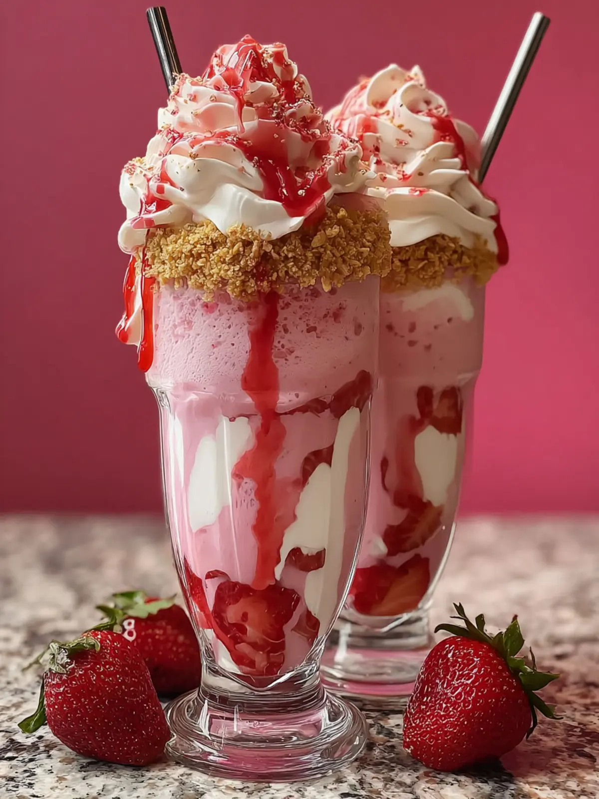 Strawberry Cheesecake Milkshakes Third Image ljp583