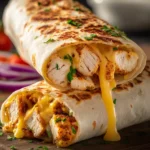 cheesy garlic chicken wraps First Image
