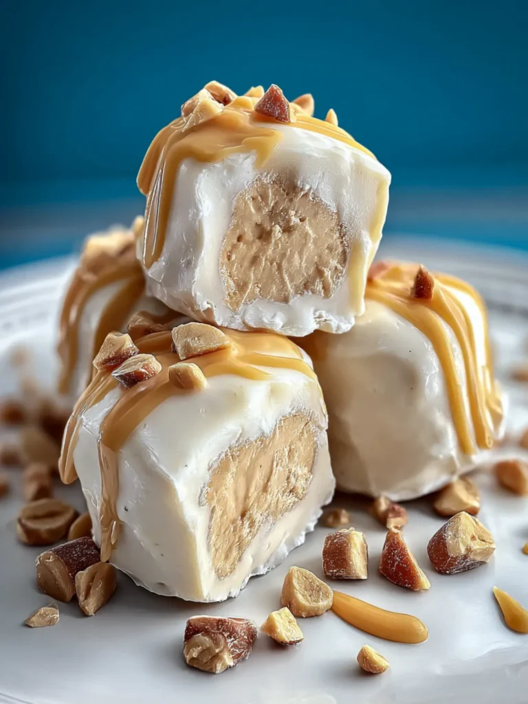 Frozen Peanut Butter Yogurt Bites: Irresistibly Creamy Delights