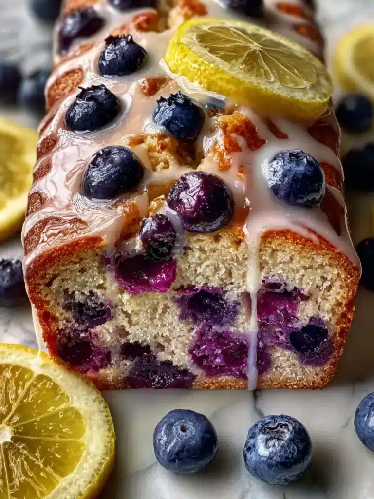 Lemon Blueberry Yogurt Loaf: Indulgent & Bursting with Flavor