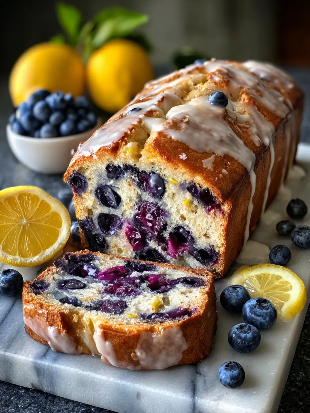 lemon blueberry yogurt loaf Fourth Image srpyne